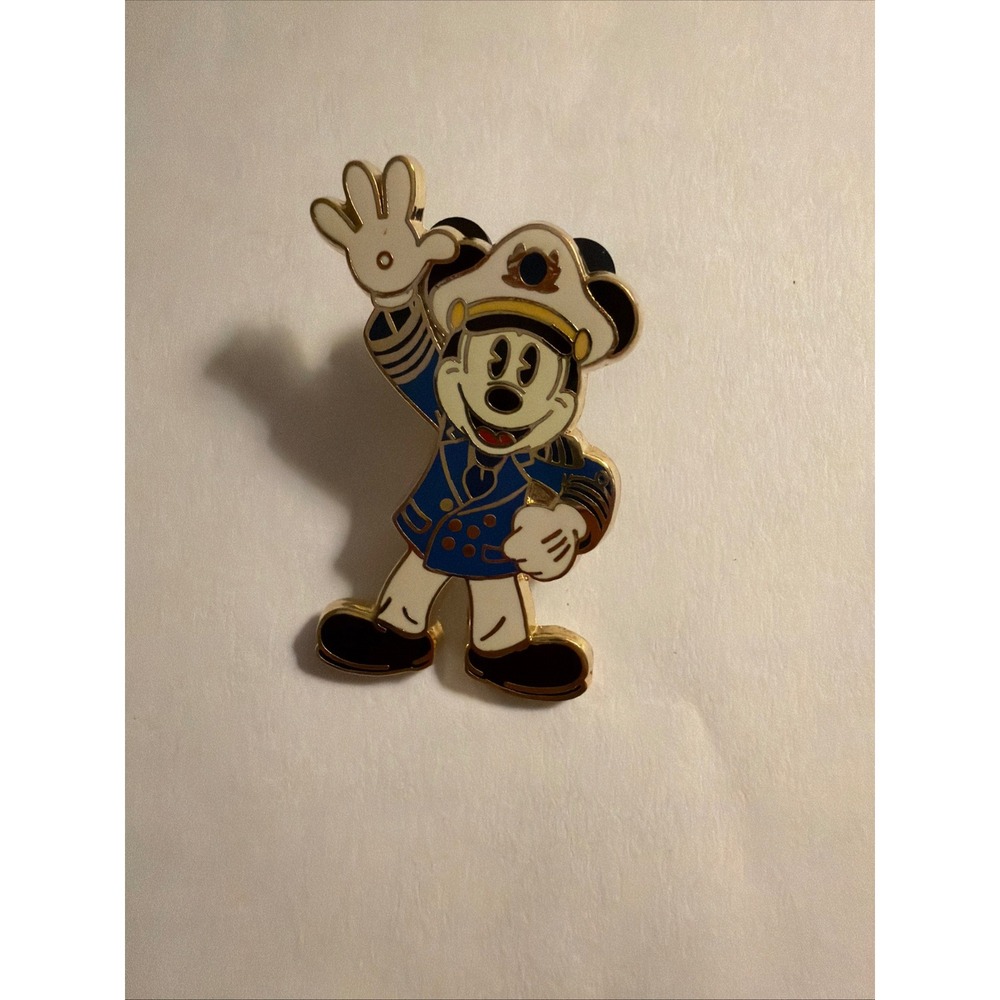 Authentic Disney Cruise Line Captain Mickey Mouse Blue Jacket Waving Pin DCL